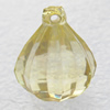 Transparent Acrylic Pendant, Ballute 18x22mm Hole:2mm, Sold by Bag