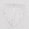 Transparent Acrylic Pendant, Triangle 23x25mm Hole:1mm, Sold by Bag