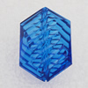 Transparent Acrylic Pendant, Polygon 25x17mm Hole:1mm, Sold by Bag