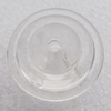 Transparent Acrylic Pendant, Flat Oval 24x15mm Hole:3mm, Sold by Bag