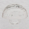 Transparent Acrylic Pendant, Mushroom  10x8mm Hole:2mm, Sold by Bag