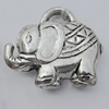 Jewelry findings, CCB plastic Pendant, Elephant 23x20x6mm, Hole:3mm sold By Bag