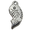 Jewelry findings, CCB plastic Pendant, Fish 10x22mm, Hole:2mm sold By Bag