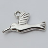 Jewelry findings, CCB plastic Pendant, Bird 13x22mm, Hole:2mm sold By Bag