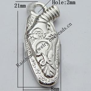 Jewelry findings, CCB plastic Pendant, 8x21mm, Hole:2mm sold By Bag