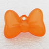 Imitate Jade Acrylic Pendant, Bowknot 29x20mm Hole:2mm, Sold by Bag