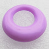 Solid Acrylic Pendant, Donut O:29mm I:14mm, Sold by Bag