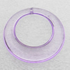 Transparent Acrylic Pendant, Donut O:35mm I:21mm, Sold by Bag