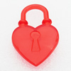 Transparent Acrylic Pendant, Heart 32x54mm, Sold by Bag