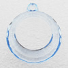 Transparent Acrylic Pendant, Donut 28x33mm Hole:2mm, Sold by Bag
