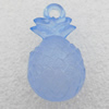 Transparent Acrylic Pendant, Fruit 16x29mm Hole:3mm, Sold by Bag