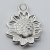 Jewelry findings, CCB plastic Pendant, Sunflower 13x16mm, Hole:2mm Sold by Bag