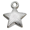 Jewelry findings, CCB plastic Pendant, Star 15x18mm, Hole:2.5mm Sold by Bag