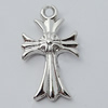 Jewelry findings, CCB plastic Pendant, Cross 24x14mm, Hole:2mm Sold by Bag