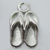 Jewelry findings, CCB plastic Pendant, Shoes 10x16mm, Hole:2mm Sold by Bag