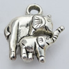 Jewelry findings, CCB plastic Pendant, Elephant 21x23mm, Hole:3mm Sold by Bag