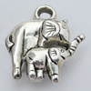 Jewelry findings, CCB plastic Pendant, Elephant 21x23mm, Hole:3mm Sold by Bag