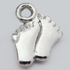 Jewelry findings, CCB plastic Pendant, Feet 12x16mm, Hole:2mm Sold by Bag