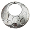 Iron Jewelry finding Pendant Lead-free, Flat Donut 57mm, Sold by Bag