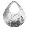 Iron Jewelry finding Pendant Lead-free, Flat Teardrop 62mm, Sold by Bag