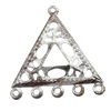 Iron Connectors/links Pb-free Triangle 34x32mm Sold by Bag