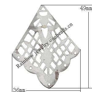 Iron Connectors/links Pb-free 49x36mm Sold by Bag