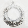 Iron Jewelry finding Pendant Lead-free, Donut 16x1mm Hole:0.5mm, Sold by Bag