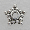 Spacer Lead-free Zinc Alloy Jewelry Findings, 8mm, Hole:2mm Sold by Bag
