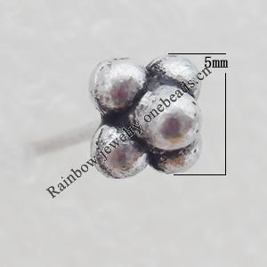 Bead Lead-free Zinc Alloy Jewelry Findings, 57x5mm, Sold by Bag
