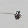 Bead Lead-free Zinc Alloy Jewelry Findings, 53x4mm, Sold by Bag