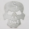 Iron Jewelry finding Pendant Lead-free, Skeleton 37x49mm Hole:3mm, Sold by Bag