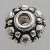 Spacer Lead-free Zinc Alloy Jewelry Findings, 8x8x5mm, Hole:2mm Sold by Bag