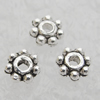 Spacer Lead-free Zinc Alloy Jewelry Findings, 4mm, Hole:1mm Sold by Bag