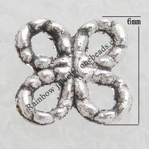 Connector Lead-free Zinc Alloy Jewelry Findings, 6mm, Sold by Bag
