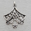 Pendant Lead-free Zinc Alloy Jewelry Findings, 18x14mm, Hole:1.5mm Sold by Bag