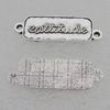 Connector Lead-free Zinc Alloy Jewelry Findings, 30x10mm, Hole:1.5mm Sold by Bag