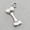 Pendant Lead-free Zinc Alloy Jewelry Findings, 11x17mm, Hole:1.5mm Sold by Bag