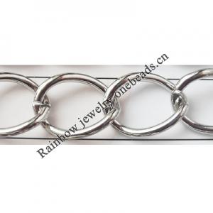 Iron Jewelry Chain, Lead-free Link's size 18.4x14mm, Sold by Group