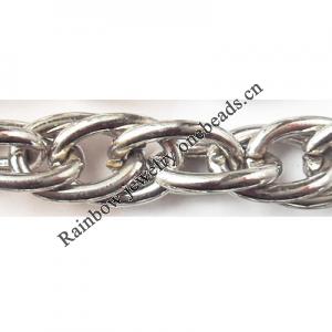 Iron Jewelry Chain, Lead-free Link's size 14.2x9.8mm, Sold by Group