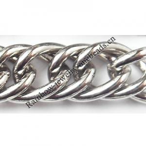 Iron Jewelry Chain, Lead-free Link's size 13.9x9.9mm, Sold by Group