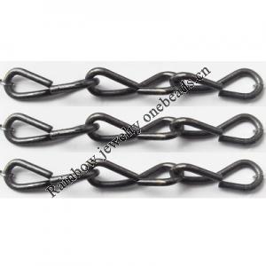 Iron Jewelry Chain, Lead-free Link's size 26.1x9mm, Sold by Group