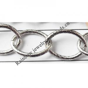 Iron Jewelry Chain, Lead-free Link's size 20x14mm, Sold by Group