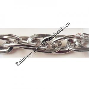 Iron Jewelry Chain, Lead-free Link's size 15.4x8.8mm, Sold by Group