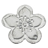 Iron Jewelry finding Pendant Lead-free, Flower 16x16x1mm Hole:1mm, Sold by Bag