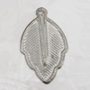 Iron Jewelry finding Pendant Lead-free, Leaf 21x15mm Hole:1mm, Sold by Bag