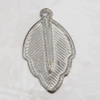 Iron Jewelry finding Pendant Lead-free, Leaf 21x15mm Hole:1mm, Sold by Bag