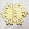 Iron Jewelry finding Pendant Lead-free, Snowflake 20x20x1mm Hole:1mm, Sold by Bag