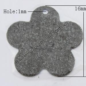 Iron Jewelry finding Pendant Lead-free, Flower 16mm Hole:1mm, Sold by Bag