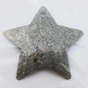 Iron Jewelry finding Pendant Lead-free, Star 15mm Hole:1mm, Sold by Bag