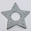 Iron Jewelry finding Pendant Lead-free, Star 20mm Hole:2mm, Sold by Bag